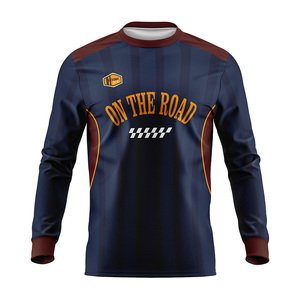 カスタムロゴ長袖メンズ長袖モトクロスサイクリングジャージーバイクアパレル通気性男性女性モトクロスギア - Product Image 6