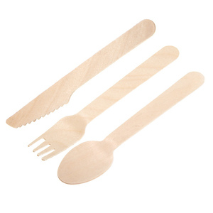 Coltelli Biodegradabili Monouso in Legno di Betulla 16 Cm Ideali per Eventi - Product Image 5
