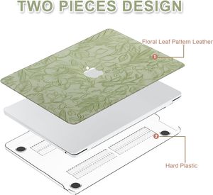 Coque rigide en cuir PU avec motifs de feuilles et fleurs pour <span class=keywords><strong>MacBook</strong></span> <span class=keywords><strong>Air</strong></span> Pro 11 12 <span class=keywords><strong>13</strong></span> <span class=keywords><strong>13</strong></span>.<span class=keywords><strong>6</strong></span> 14 14.2 15 15.3 16 16.2 <span class=keywords><strong>pouces</strong></span> M1 <span class=keywords><strong>M2</strong></span> M3 M4 - Product Image 2