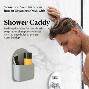 सिलिकॉन शॉवर कैडी और शौचालय धारक स्नान खिलौने के लिए घर या होटल के बाथरूम के उपयोग के लिए आयोजक - Product Image 3