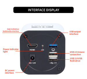 Caméra numérique scientifique 4K 60FPS avec capteur CCD IMX678, caméra vidéo industrielle 4K pour <span class=keywords><strong>microscope</strong></span> - Product Image 2
