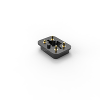 Connettore a molla Pin 2Pin personalizzato dalla fabbrica sorgente connettore Pogo Pin femmina punto di contatto femmina
