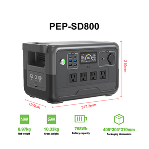 Station Portable LiFePO4 800W 768Wh à Vente Chaude, Prête pour les Voyages, Onde Sinusoïdale Pure, MPPT, pour Voiture, Réfrigérateur, Extérieur - Product Image 3
