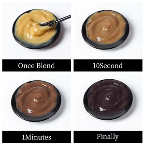 15ml*2 Crema Colorante per Sopracciglia all'Henné Marrone di Grado Premium, Semi-Permanente, Lunga Durata, <span class=keywords><strong>Colore</strong></span> <span class=keywords><strong>Naturale</strong></span>, Senza Ammoniaca - Product Image 3