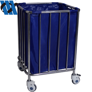 BDT224 Carro para muebles de hospital Cubo de limpieza de residuos con ruedas Cubo de residuos Kich de acero inoxidable - Product Image 5