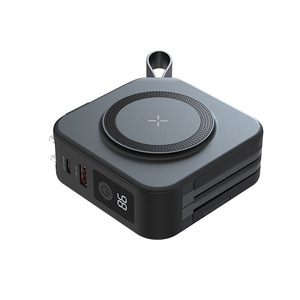 Banco de Energía Portátil de 10000mAh con Cable, Carga Inalámbrica de 22.5W para Teléfono Móvil - Product Image 2
