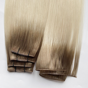 Extensions de cheveux humains Remy Super Double Drawn Invisible Genius Skin Weft de Qingdao <span class=keywords><strong>Haohao</strong></span>, lisses et soyeuses, qualité vierge, en lots. - Product Image 4