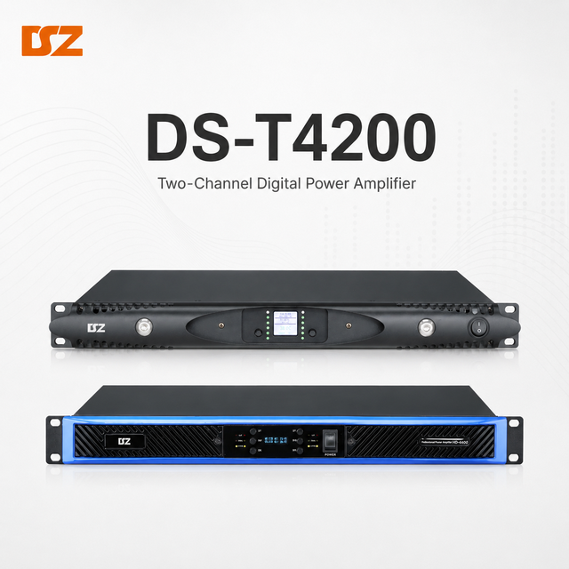 2*4200W OEM ODM 2 Channel Class-D Power Amplifier 1U Rack Mount Amplifier for Professional Audio System