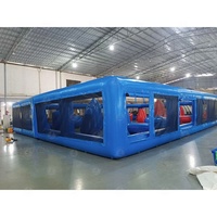 Labyrinthe gonflable géant personnalisé Laser Tag jeu arène gonflable CS Bunkers couverture jeux de Sport