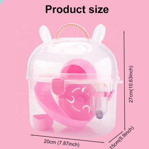 Gabbia per cavia trasparente portatile all'aperto piccola gabbia per animali di nuova concezione - Product Image 5