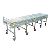 Système de convoyeur extensible Nuohua, convoyeur à rouleaux flexible et extensible, convoyeur industriel mobile pour ligne d'assemblage et d'emballage en usine
