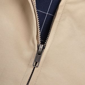 Veste Homme en Velours Côtelé à Carreaux, Coupe Slim, Fermeture Éclair, Col Revers, Style Tough <span class=keywords><strong>Guy</strong></span>, Coupe Droite et Décontractée, Idéale pour le Printemps - Product Image 4