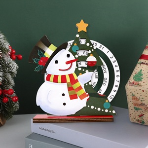 Decorazioni Natalizie da Scrivania a Forma di <span class=keywords><strong>Albero</strong></span> in <span class=keywords><strong>Legno</strong></span> Ecologico, Regali di Natale, Calendario con Babbo Natale, Pupazzo di Neve, Renna, Ornamenti Natalizi per la Casa - Product Image 3