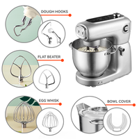 Robot culinaire électrique multifonction : Pétrin, mixeur, hachoir, batteur à gâteaux et blender