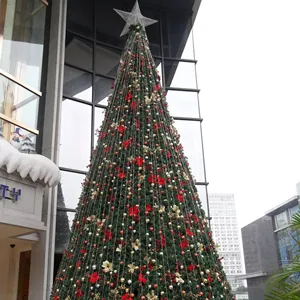 क्रिसमस सजावट के लिए रोशनी के साथ 16 फीट कृत्रिम विशाल नेतृत्व वाला क्रिसमस ट्री