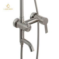 SO912A 13 16 2 robinets de robinet de douche en acier inoxydable et douche pour salle de bain