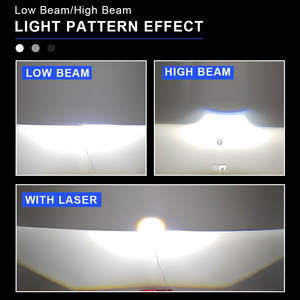 Projecteur laser bi-LED de haute qualité 3 pouces, phare 140W 10000 lumens 6000K, forme d'ampoule H4, 12V, adaptable à tous les véhicules - Product Image 6