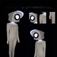 Ensemble de tenue de scène et de coiffure Veya Night Bar, costume de danse de scène, tenue de danse pour adulte en polyester 100%, tenue de danse de fête scintillante, caméra Gogo