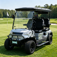 Lüks Elektrikli Golf Arabası LS2044A 4 Kişilik Lityum Bataryalı Golf Arabası Ayarlanabilir Direksiyon Mili Alüminyum Şasi