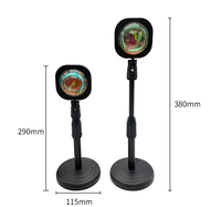 Redmore — lampe Led de coucher du soleil, applique triangulaire Portable, rechargeable par USB, avec télécommande, offre spéciale