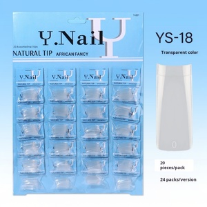 Juego de 480 Uñas Postizas de Alta Calidad, Color Natural Transparente, Material ABS, Personalizables - Product Image 4