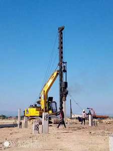 Battipalo DD25 e DD35 tipo asta di guida <span class=keywords><strong>diesel</strong></span> martello palo attaccato all'escavatore per il progetto di guida del palo - Product Image 2