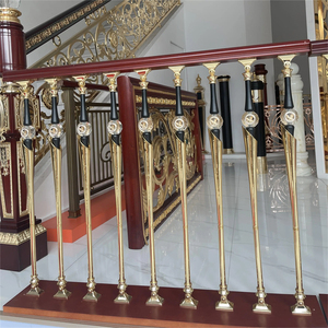 درابزين معدني مخصص بتصميم عصري من الفولاذ المقاوم للصدأ والحديد المطاوع للفلل والسلالم - Product Image 4