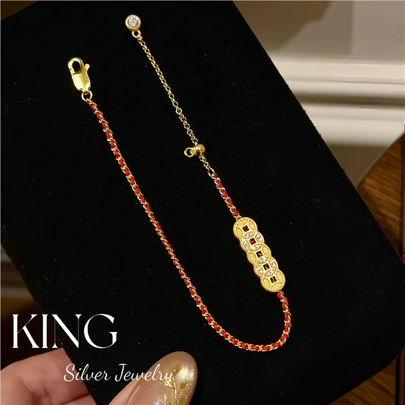 Bracelet Cinq Pièces d'Empereur (14-18cm, conception coulissante)