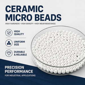 Microbilles en céramique de zircone ZrO2, billes de broyage de 0,3 à 0,9 mm pour le broyage des échantillons, l'homogénéisation et le mélange dans un broyeur à billes - Product Image 1