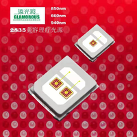 2025 jenis baru 2835 SMD merah 620nm dan Ir 850nm 0.2w 2in1 dioda Led untuk lampu kecantikan medis