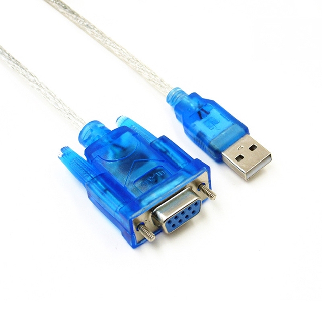 HL-340 CH340 USB to RS232 COM Port Serial PDA 9 Pin DB9 Cable Adapter Male to Male M/M for PC PDA GPS Support Windows 7 8 10