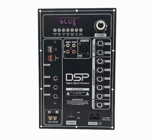 HN-AB5650 DSP Karaoke Amplifier Board AC DC Dual Power USB Mic Guitar Echo Amp Module