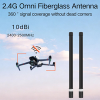 Antenne WiFi extérieure 2,4 GHz 4G LTE N-Male 10dBi à gain élevé omnidirectionnelle en fibre de verre, étanche IP67 pour station de base, compatible OEM