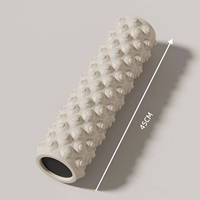 Rouleau de massage en mousse EVA pour yoga, 45 cm, haute densité, solide, pour points de pression, fitness, Pilates, vente en gros, logo personnalisé, marque privée