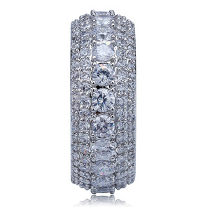 Anello Iced Out con Diamanti, Design Semplice, <span class=keywords><strong>per</strong></span> Uomo e Donna - Product Image 4