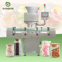 Machine de comptage et de remplissage vibratoire à 8 canaux pour comprimés, pectine, gommes, chocolat et produits électroniques