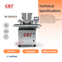 CST Nueva Máquina Personalizada OEM ODM de Acero Inoxidable para Hacer Gomitas de Dos Colores con Control Automático Preciso de Temperatura