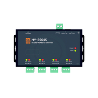 Servidor Serial HY-E504S de 4 Canales RS485 RS232 a Ethernet, 240MHz MCU, Doble Watchdog, Computación en Borde, MQTT Gateway, Modbus TCP RTU