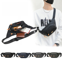 Sac banane unisexe de sport et fitness, sacoche de taille et bandoulière pour course à pied, jogging et activités de plein air, avec poche pour téléphone portable
