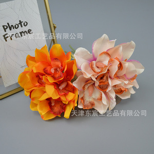 Orchidées Cymbidium artificielles Dongchen Crafts, fleurs nouées à la main pour la décoration de la maison et des mariages, 37G - Product Image 3