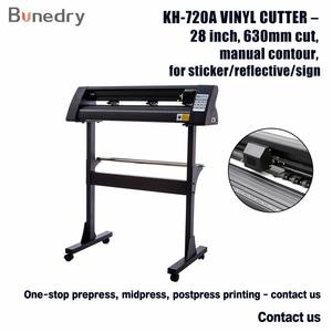 เครื่องตัดสติ๊กเกอร์ไวนิล Heat Press KH-720A ขนาด 720 มม. (28 นิ้ว) ระยะป้อน 630 มม. ตัดแบบแมนนวล พร้อมมอเตอร์สเต็ปเปอร์ รองรับ Signmaster สำหรับสติ๊กเกอร์และสติ๊กเกอร์ติดรถยนต์ - Product Image 1