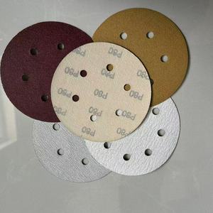 Bán Buôn 125Mm Tự Động Giấy Cát 8 Lỗ Oxit Nhôm Tùy Chỉnh OEM Ô Tô Công Cụ Mài Mòn Với Móc Vòng Lặp - Product Image 6