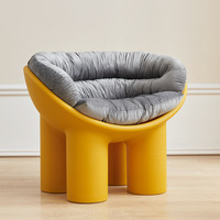 Chaises de siège de jambe d'éléphant d'enfants de meubles de salon de PE écologique nordique avec le coussin