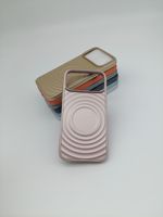 Coque de protection magnétique électroplaquée à effet ondulé pour iPhone 18 Pro Max, compatible avec les modèles iPhone 17, 16, 15, 14, 13