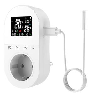 Tuya 16A WiFi LCD <b>Thermostat</b> Wireless Electric <b>Plug</b>-in <b>Thermostat</b> Socket Temperature Controller Voice Control for Alexa - Product Image 1