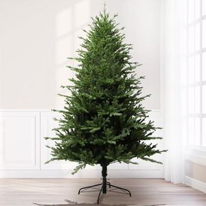 지속 가능한 고급형 5-10피트 전나무 인조 크리스마스 트리 |   프리미엄 홈데코용 사실적인 힌지형 인조 크리스마스 트리 - Product Image 4