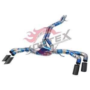 Sistema de Escape Catback con Válvulas de Titanio Grado 5 de 1.2mm de Espesor para Urus V8 4.0T, Silenciador de Alto Rendimiento, Color Azul - Product Image 3