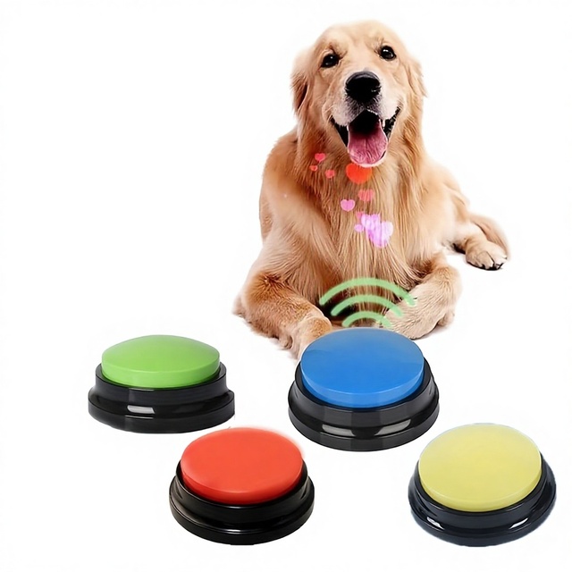 Recordable Answer Buzzers Sound Button for Communication Toys Piezo Ceramic Pet Dog Button for Alarms Buzzers Sirens