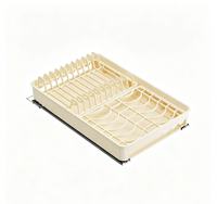 Étagère de rangement coulissante en plastique pour vaisselle, sélection Prime, pour armoire de cuisine, organiseur coulissant pour bols et assiettes