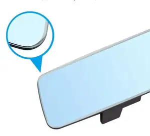 Universal Style Side Mirrors Real Carbon Fiber Rearview Mirrors Blue Tint Mirror For All Cars